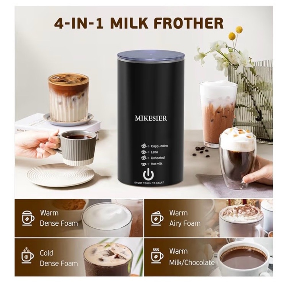 Milk Frother, 4 in 1 Electric Milk Frother and Steamer. BRAND NEW - Picture 2 of 14